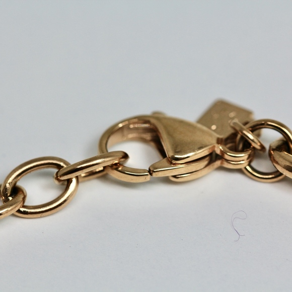 Rose Gold Dipped Stainless Steel Two Tone Bracelet - Picture 2 of 8